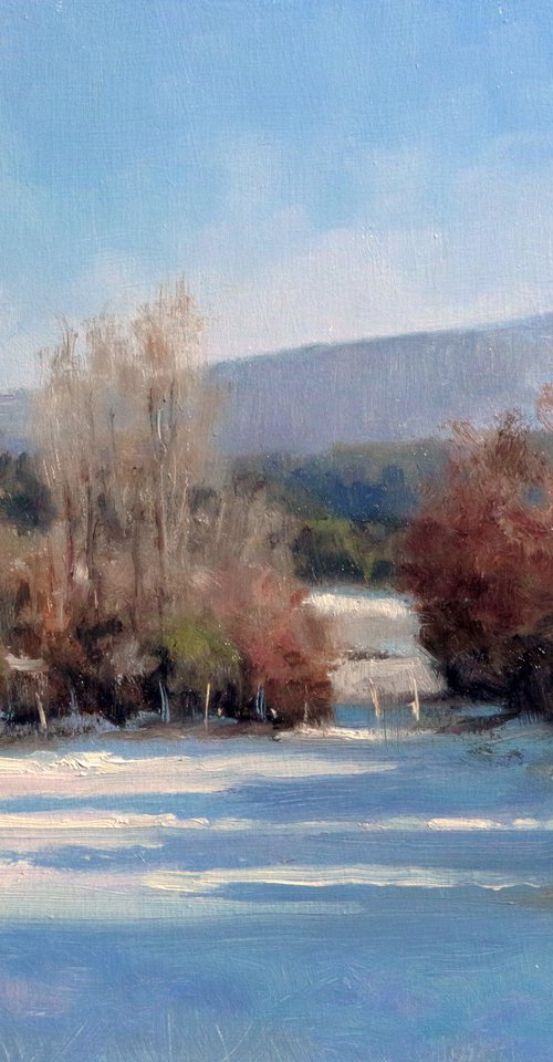 Champs des Goubins sous la Neige by Pascal Giroud