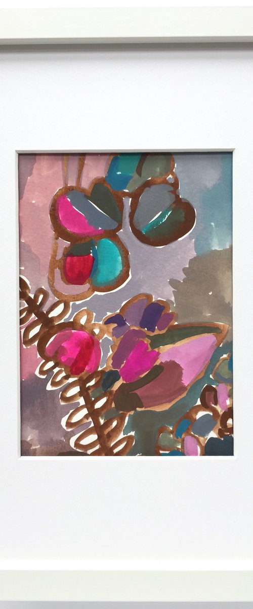 FLOWERS STILL LIFE 8. (framed) by LENKA STASTNA