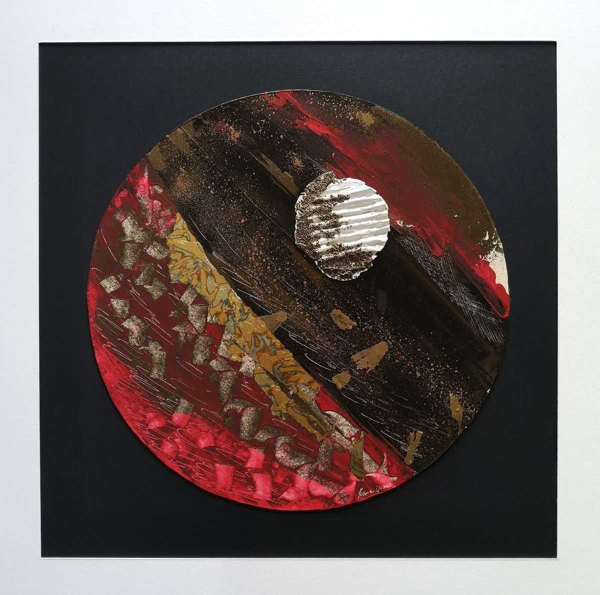 Abstract Painting By Ivana Urso, 24 X 24, Space Universe Vii, Original Artwork