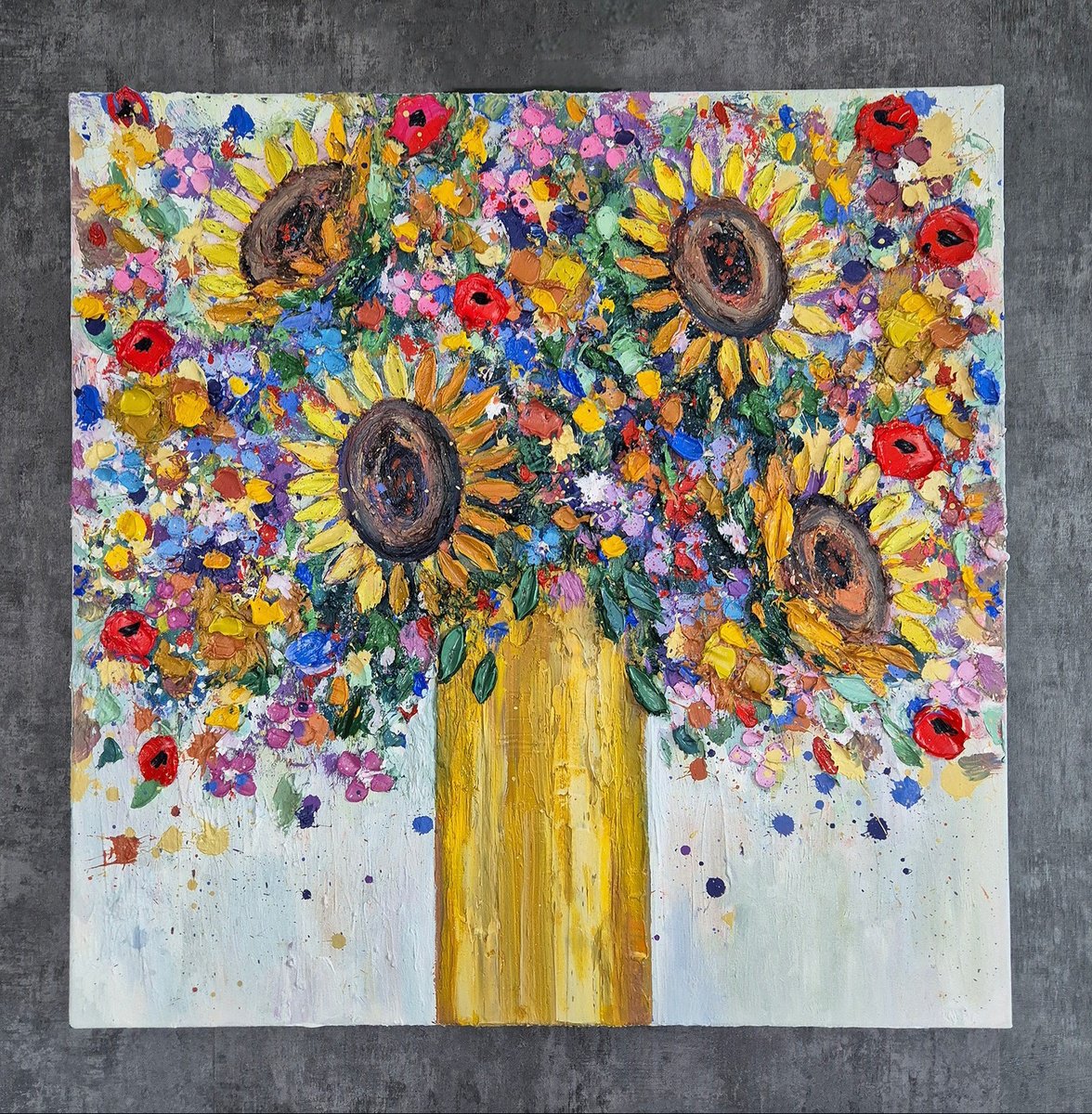 Sunny Days By Paige Castile, 24 X 24, Artwork For Sale On Artfinder