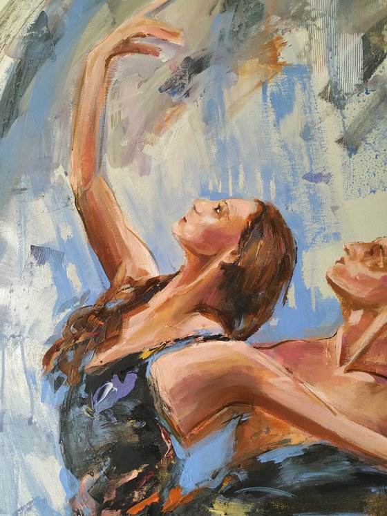 Romeo and Juliet -  Ballerina painting-Ballet painting