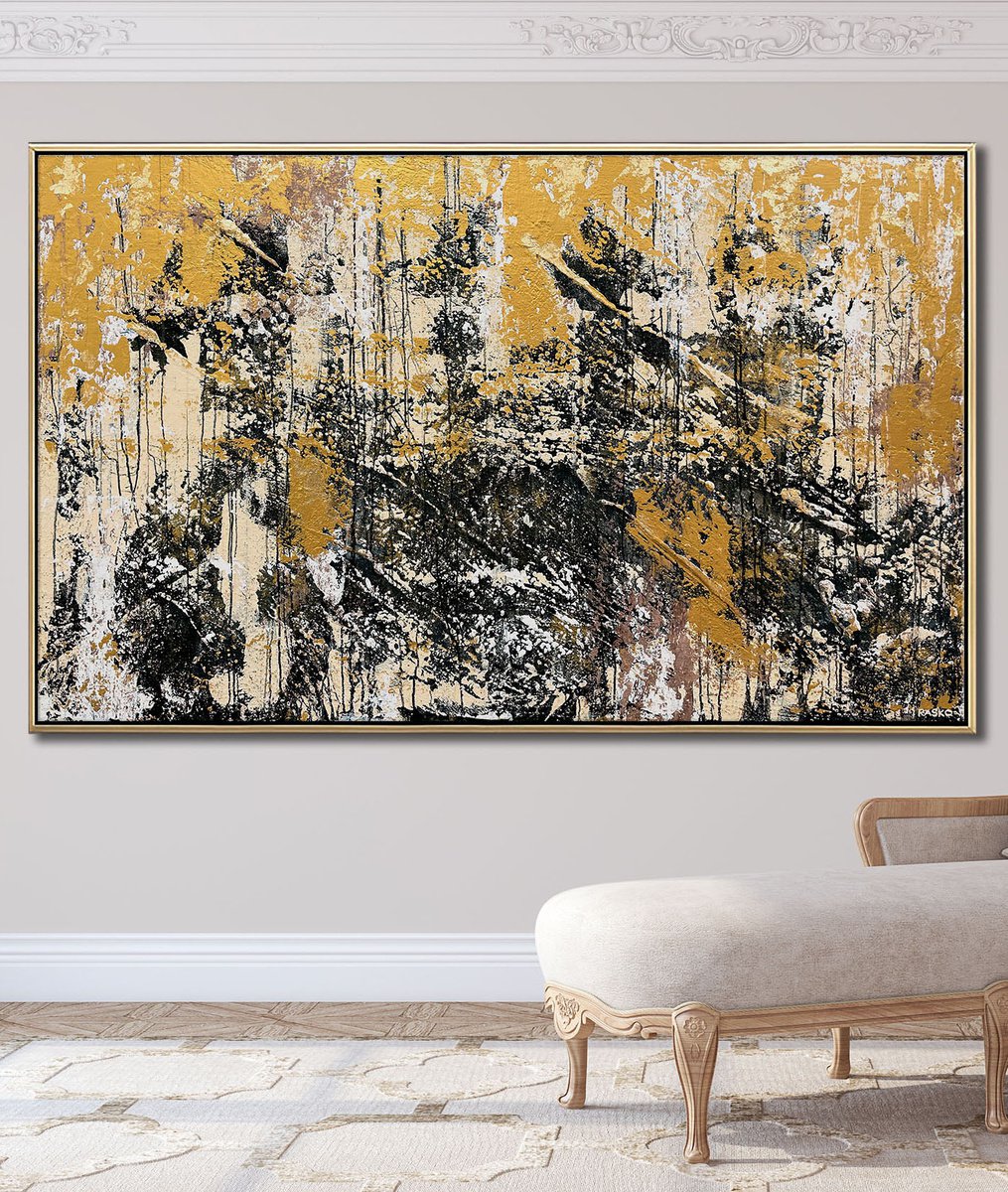 ARMAGEDON - 180cm x 110cm - LARGE ABSTRACT PAINTING by Rasko