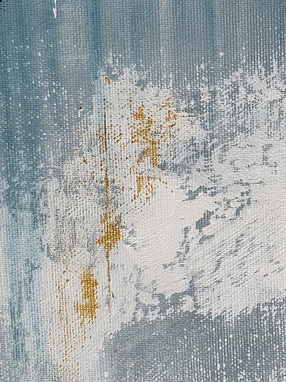 Azure Resonance diptych set gold blue