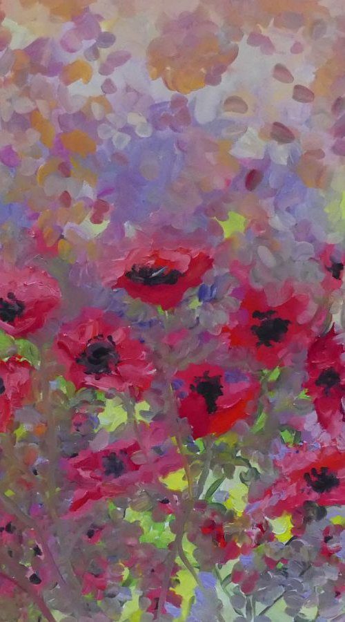 Spring Poppies by Lesley Blackburn