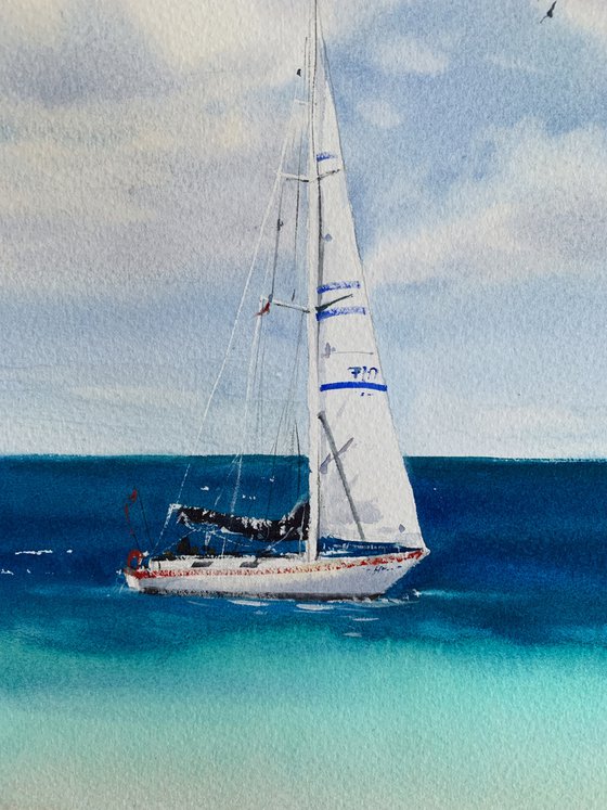 Yacht in the sea #2