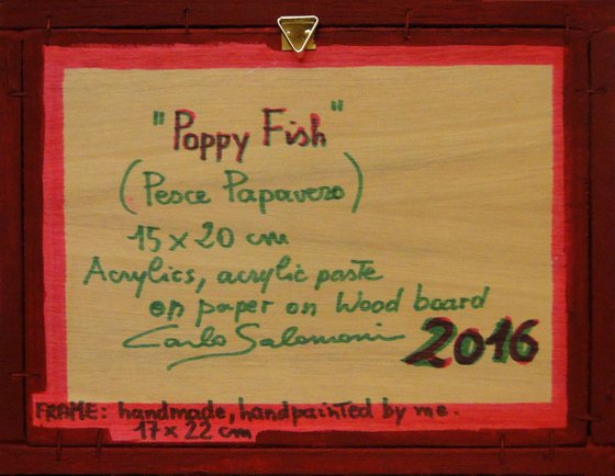 POPPY FISH - (framed)