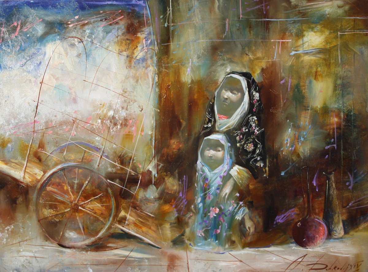 Impressionistic Portrait Oil Painting By Alexandr Dobrodiy, 24 X 19, ??????? ????? 2C, Original Artwork