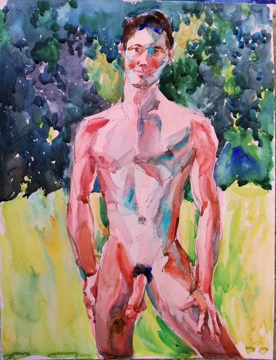 Male Nude in Sunlight