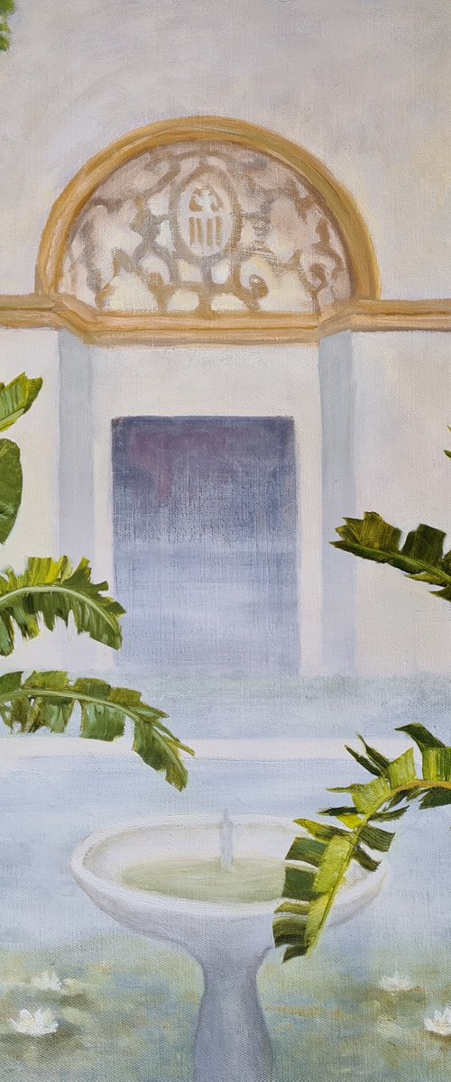 Courtyard Garden with Pond by Katia Bellini