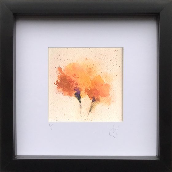 Floral 22 - Small abstract floral painting