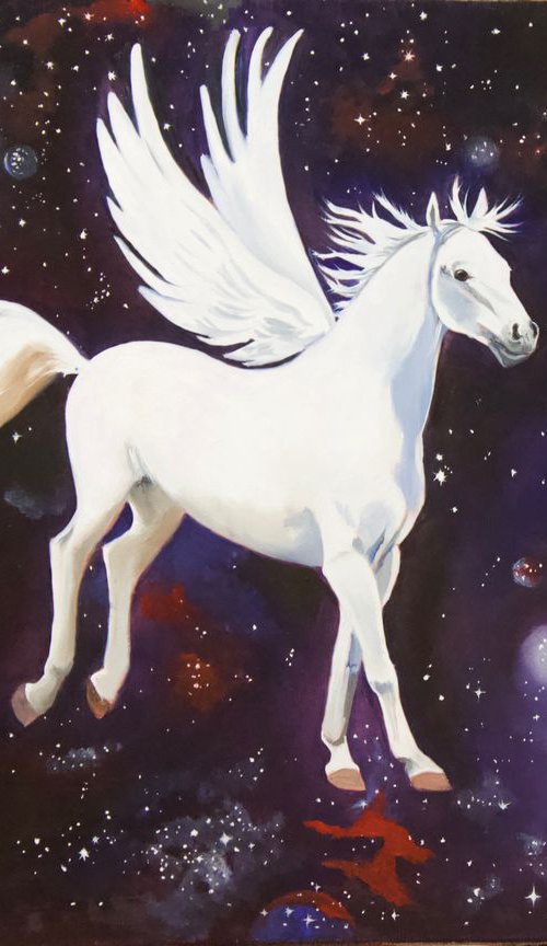 White Pegasus by Anne Zamo