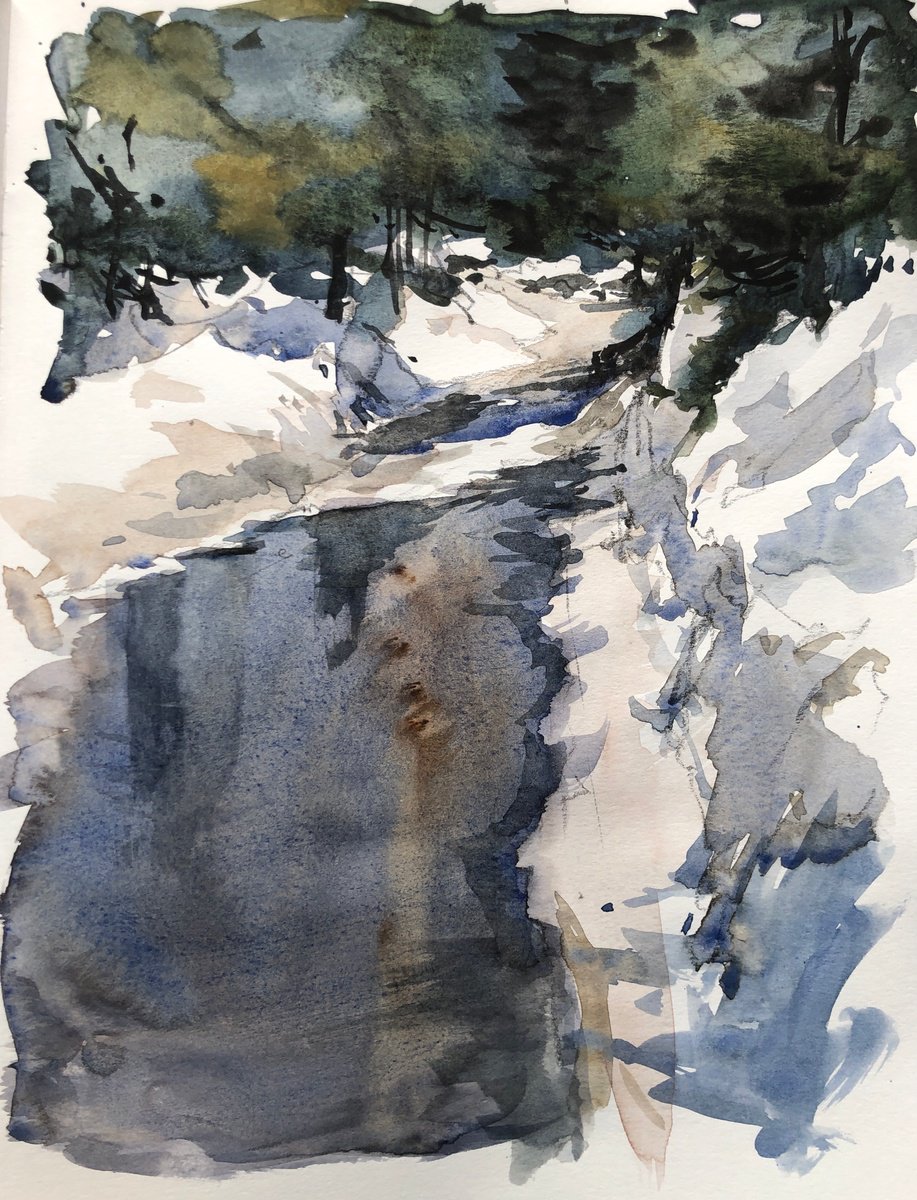 Watercolor 46 by OLGA BELOBORODOVA
