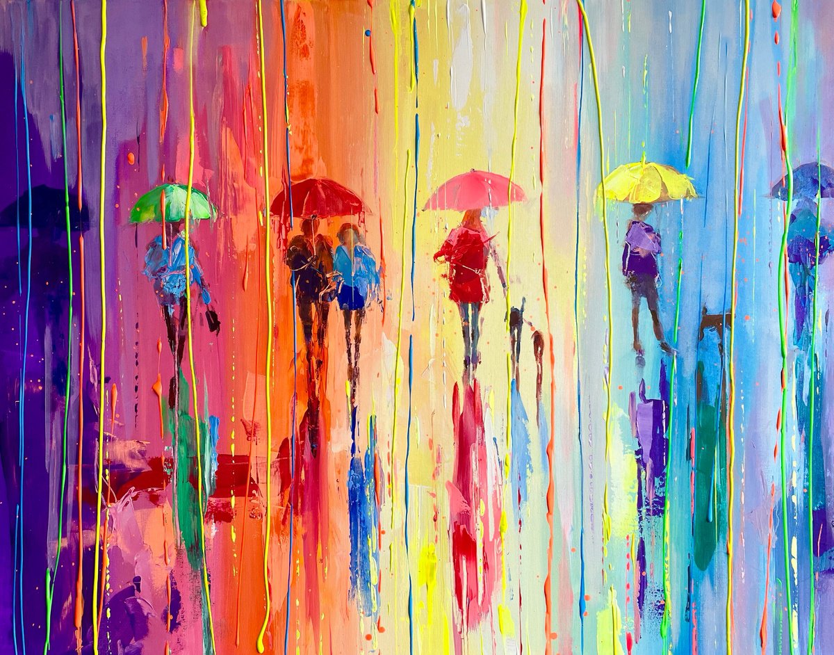 Rain Of Colour by Ewa Czarniecka