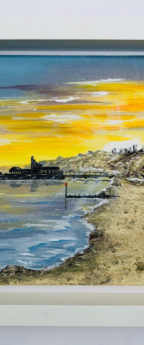 Sunset over Bournemouth pier by Marja Brown