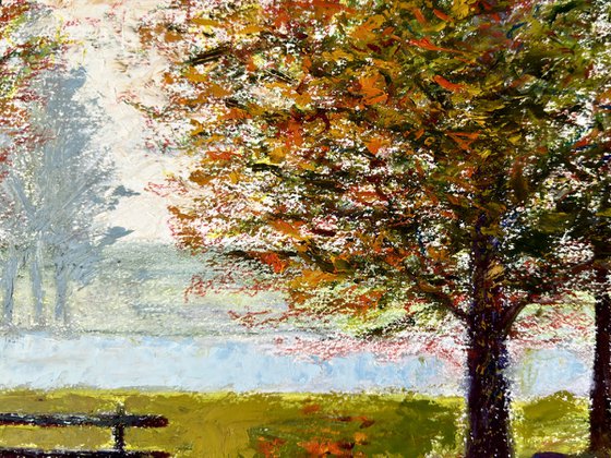 Park Bench in Autumn