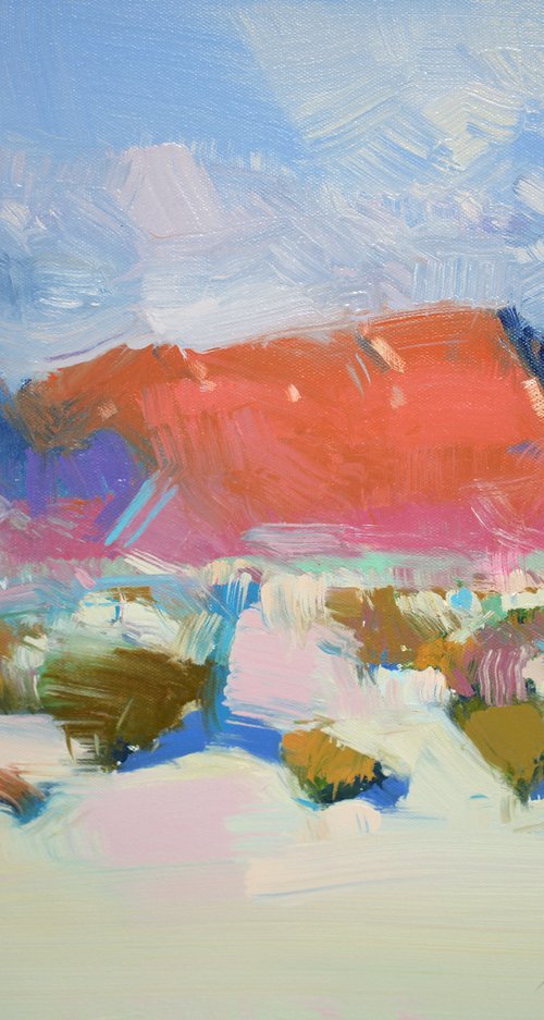 Desert View, Original oil painting, Handmade artwork, One of a kind by Vahe Yeremyan