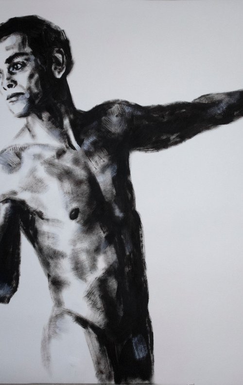 Male nude figure by Kateryna Bortsova