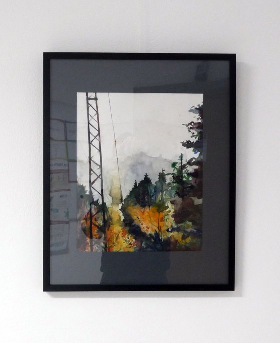 Autumn in Vitosha Mountain II - Watercolor Painting by Georgi Nikov