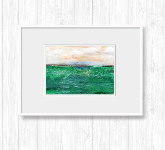 Mystical Land 60 - Small Landscape painting by Kathy Morton Stanion