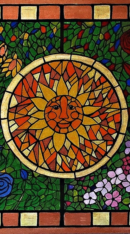 Sunshine mosaic by Rachel Olynuk