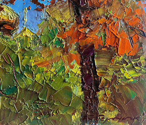 Golden Domes Behind the Trees