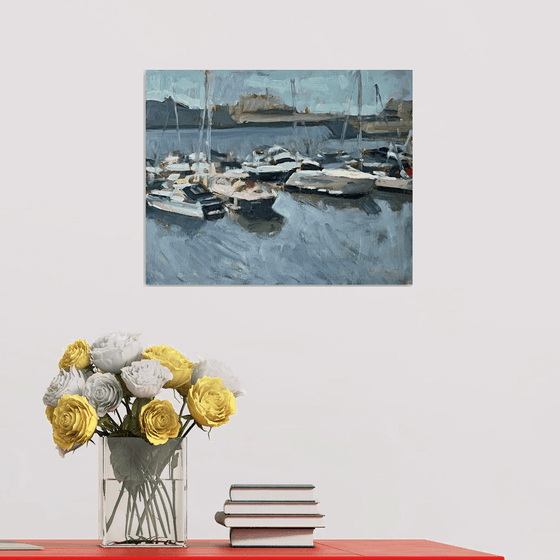 Boats at Falmouth Harbour