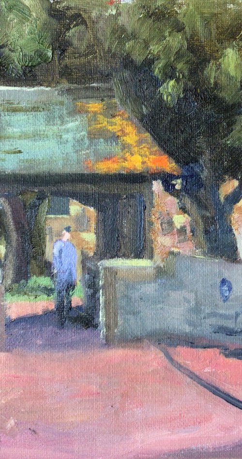 A corner of Sidmouth by Julian Lovegrove Art