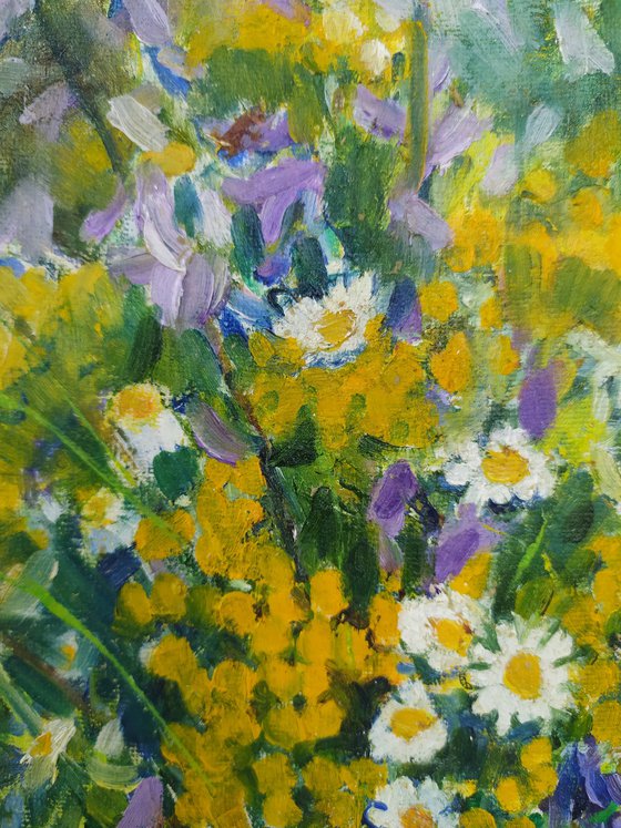 Wildflowers with apples