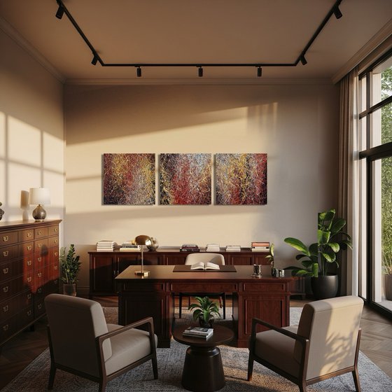 Coffee with cream- triptych
