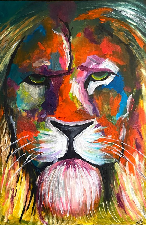 Colourful Lion