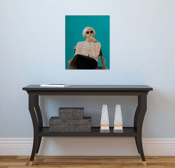 Turquoise Andy Warhol