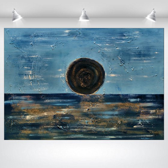 Blue Planet - Abstract - Acrylic Painting - Canvas Art - Wall Art