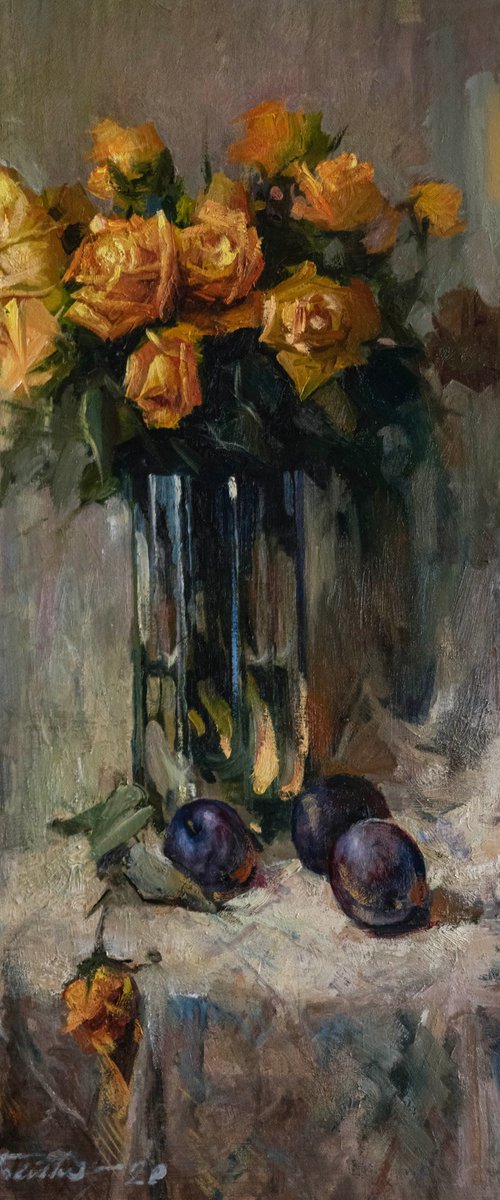 Yellow roses by Sergei Yatsenko