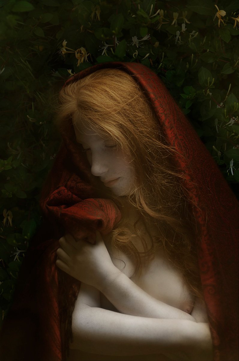 Photorealistic Portrait Photograph By Mariska Karto, 9 X 14", Shelter, Original Artwork