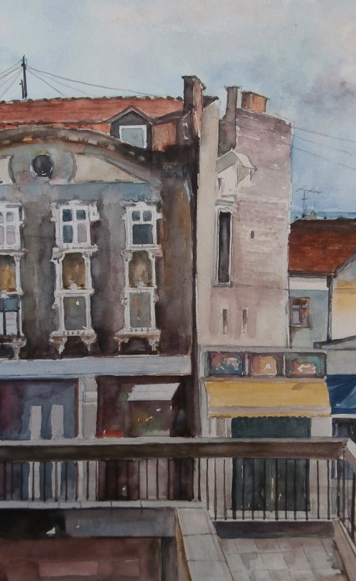 DOWNTOWN   / 46 x 31.5 cm by Zoran Mihajlović Muza