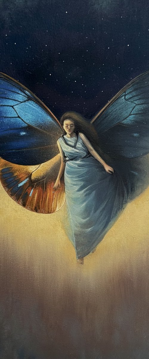 Wings behind the shoulders by Anastasia Parfilo