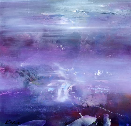 Diaphane mindscape large painting A way to infinty (Composition 7) by master Kloska