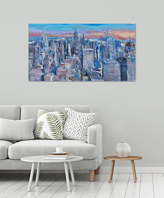 Manhattan New York 140 x 75 cm