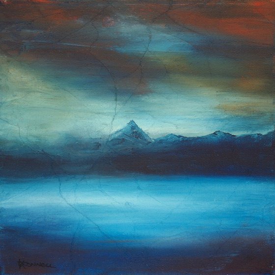 Loch Rannoch Winter, Scottish mountain landscape painting