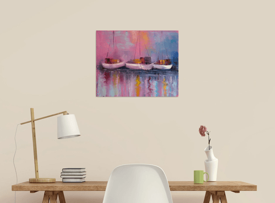 Neon Harbor: The Pink Symphony