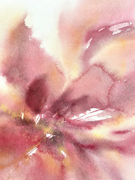Pink abstract flower