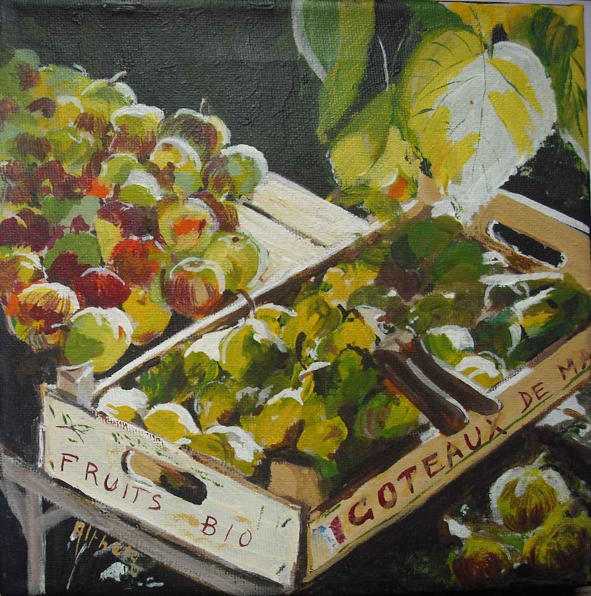 Fruits du verger - Orchard fruits by Martine Vinsot