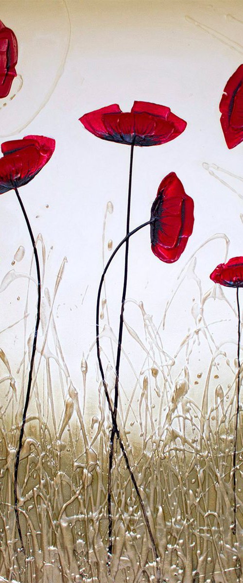 Honesty Poppies by Carol Wood