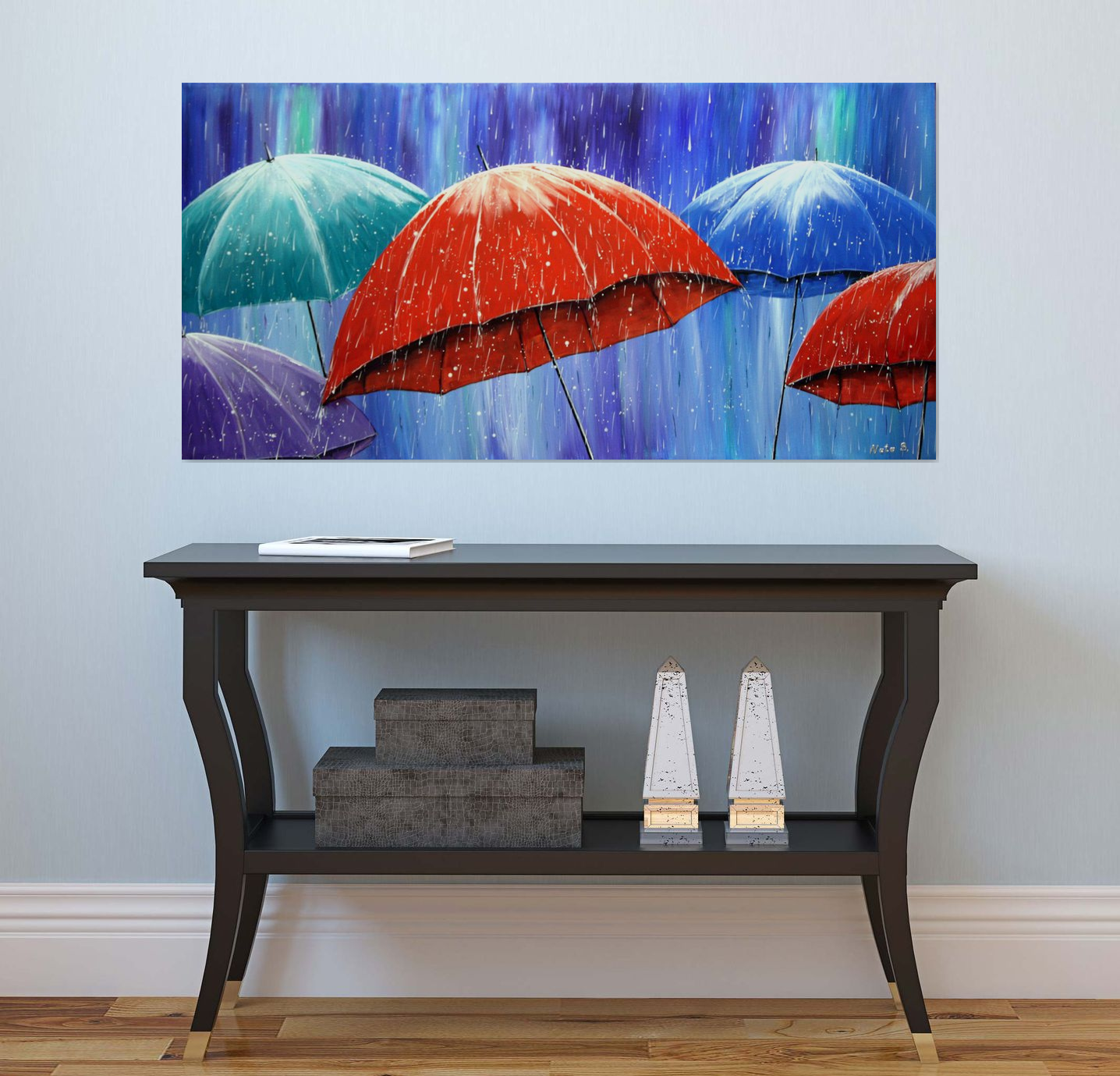 Rainy Day - Original Canvas Art 48