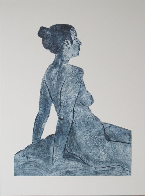 Seated female nude revisited by Rory O’Neill