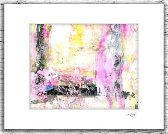 Abstract Dreams 24 - Mixed Media Abstract Painting in mat by Kathy Morton Stanion