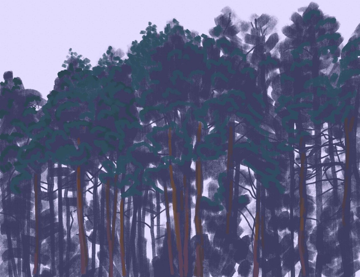 Landscape Giclee Print By Tomas Stanaitis, 28 X 20", "Beloved Motif Iii", Original Artwork