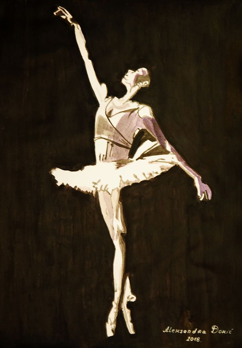 Ballerina 34 / 42 x 29.7 cm by Alexandra Djokic