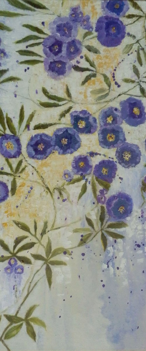 Purple flowers by Maria Karalyos