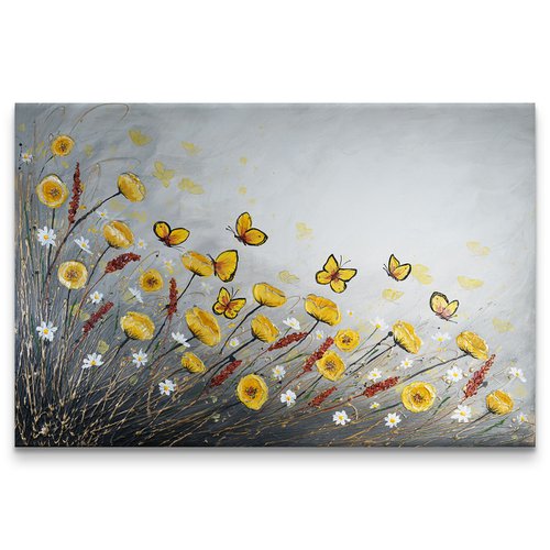 Dancing Butterflies in a Field of Flower by Amanda Dagg